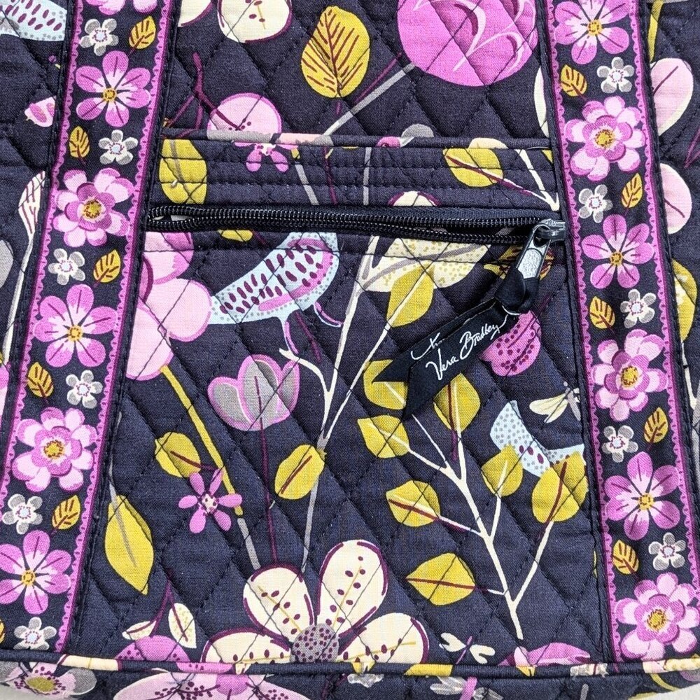 Vera Bradley Hipster Floral Nightingale Crossbody Bag Retired Bird - Picture 4 of 5